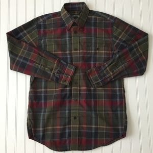 Orvis Long Sleeve Plaid Btn Down Shirt Medium